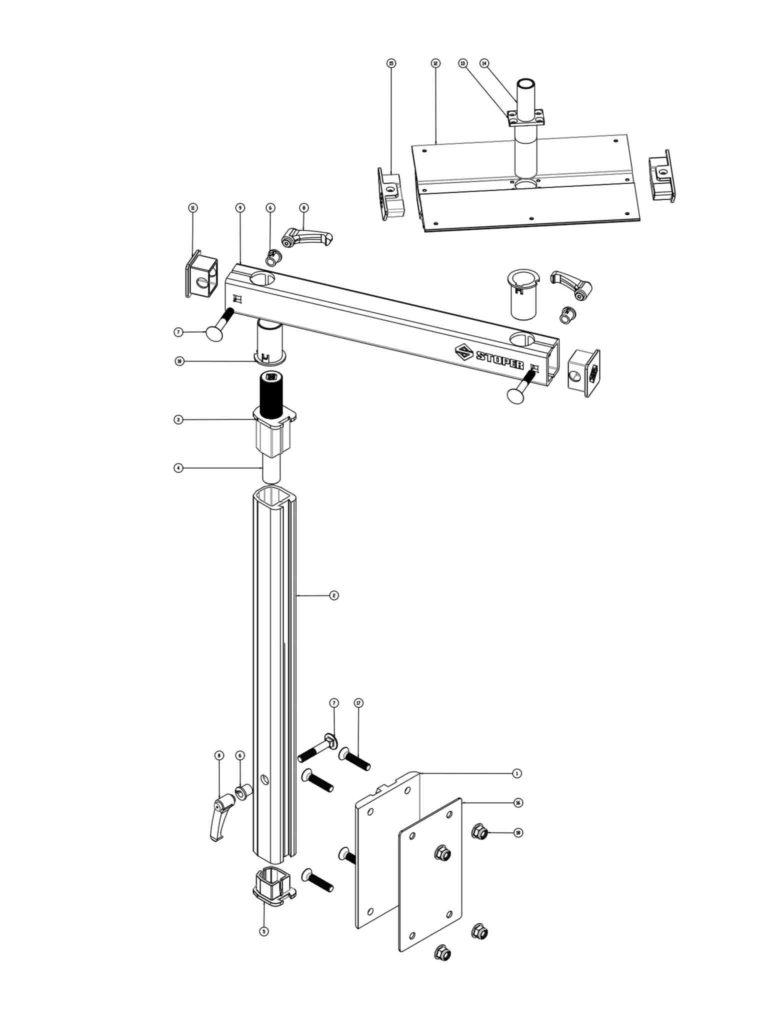 Stoper Rv Yacht Home Table Leg Installation